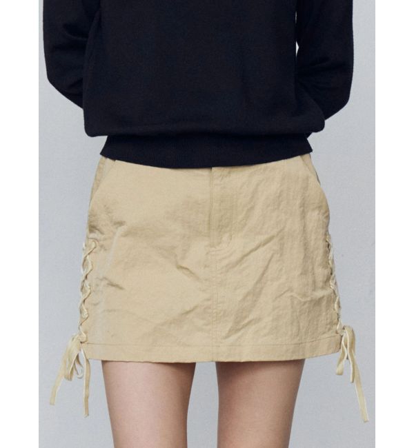 EMODA「レースアップミニスカート」|スカート|