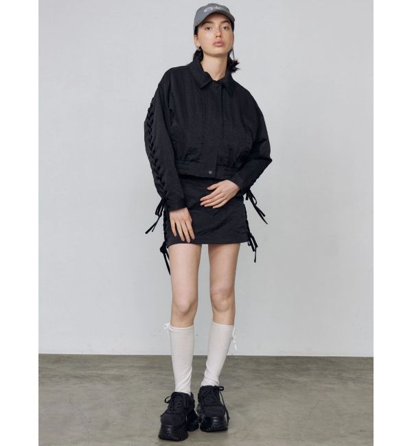 EMODA「レースアップミニスカート」|スカート|