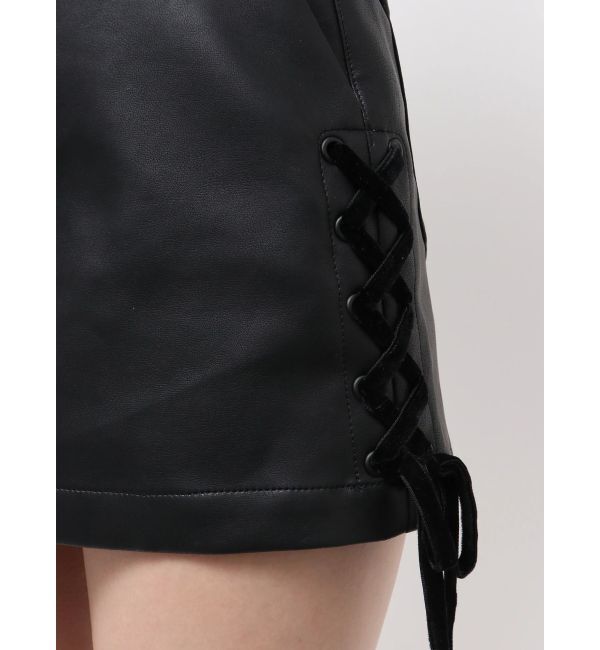 EMODA「レースアップミニスカート」|スカート|