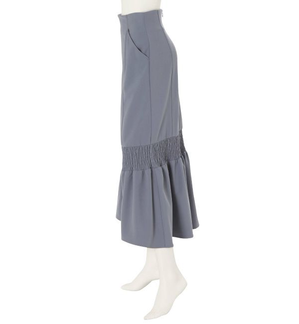 MERCURYDUO「シャーリングデザインイレヘムマーメイドスカート」|スカート|