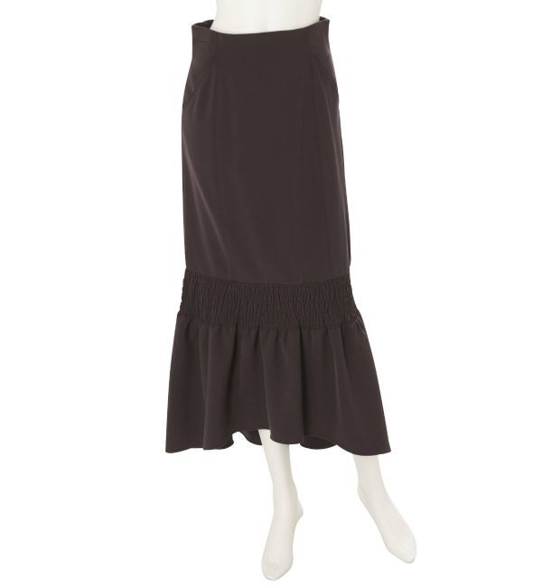 MERCURYDUO「シャーリングデザインイレヘムマーメイドスカート」|スカート|