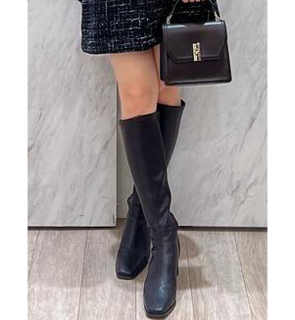 MERCURYDUO「ストレッチロングブーツ」|その他|ダークブラウン