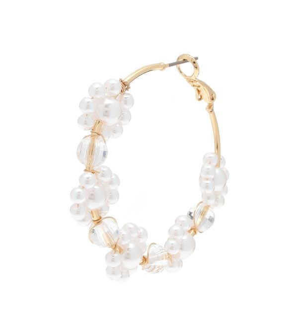 MERCURYDUO「フープフラワーピアス」|ピアス|