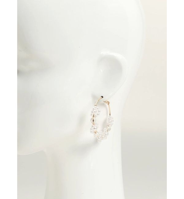 MERCURYDUO「フープフラワーピアス」|ピアス|