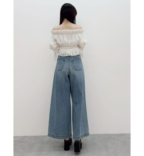 MERCURYDUO「2WAYオフショル五分袖シャーリングブラウス」|シャツ・ブラウス|