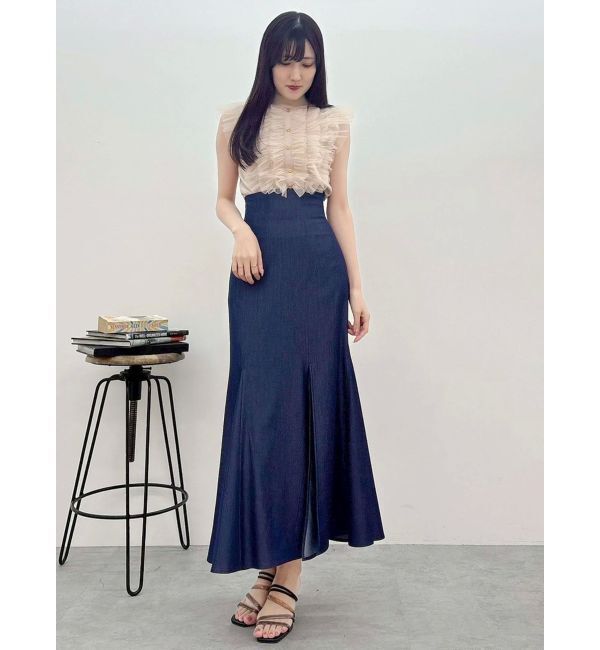 MERCURYDUO「チュールフリルニット」|ニット・セーター|