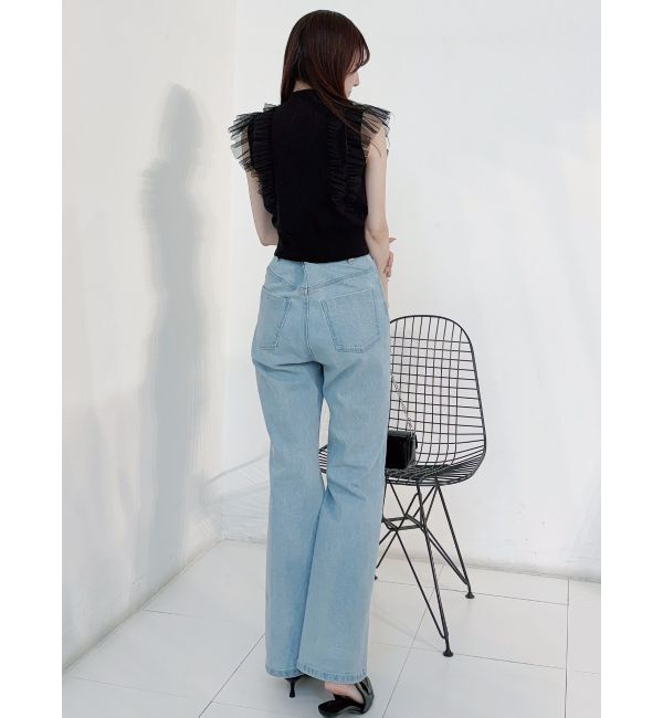 MERCURYDUO「チュールフリルニット」|ニット・セーター|