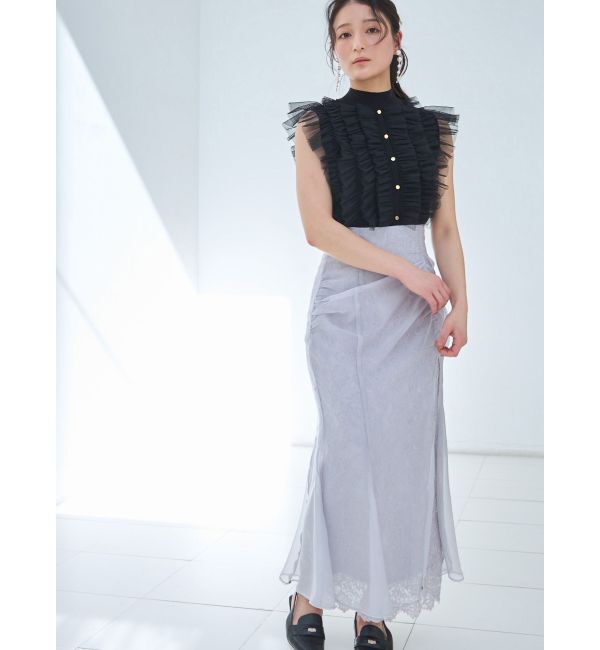 MERCURYDUO「チュールフリルニット」|ニット・セーター|