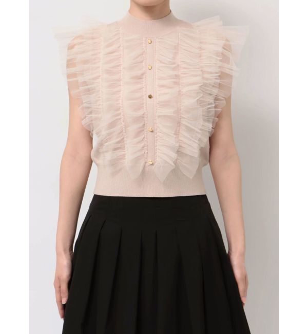 MERCURYDUO「チュールフリルニット」|ニット・セーター|