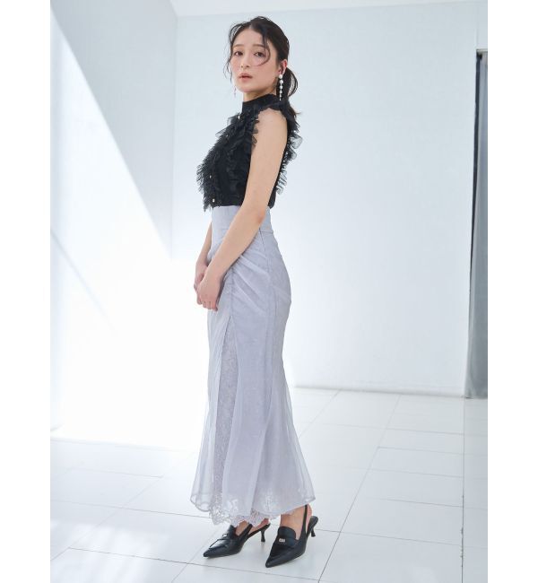 MERCURYDUO「チュールフリルニット」|ニット・セーター|