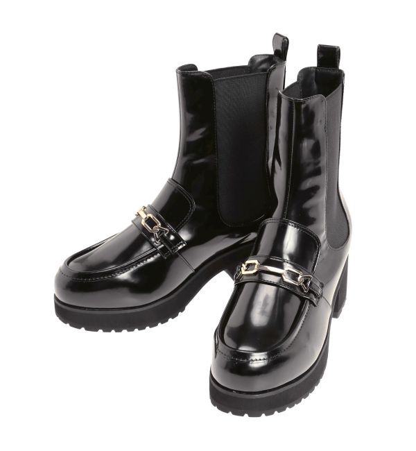 MERCURYDUO「ローファーサイドゴアショートブーツ」|ショートブーツ|