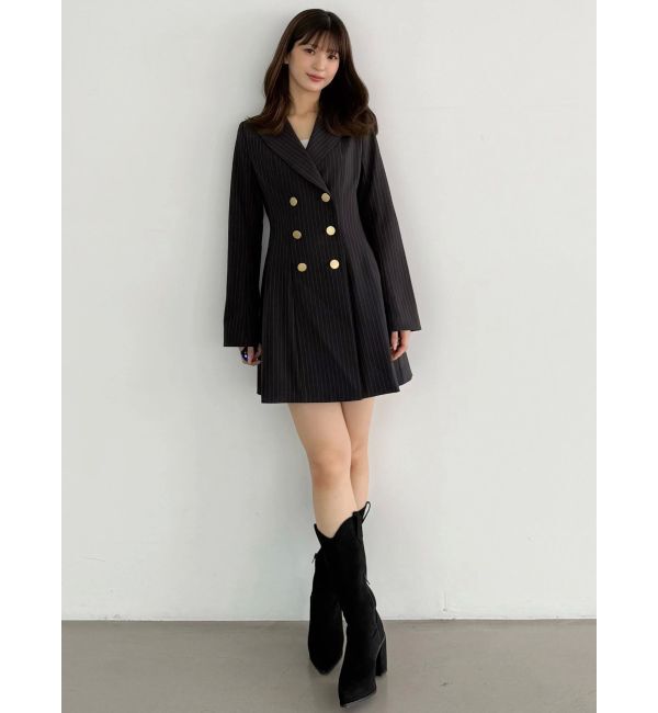 MERCURYDUO「2WAYフィットアンドフレアジャケットワンピース」|ワンピース|