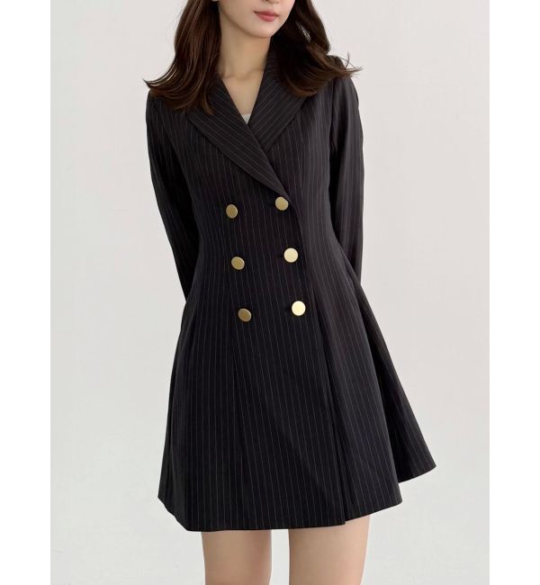 MERCURYDUO「2WAYフィットアンドフレアジャケットワンピース」|ワンピース|