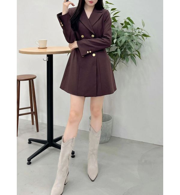 MERCURYDUO「2WAYフィットアンドフレアジャケットワンピース」|ワンピース|