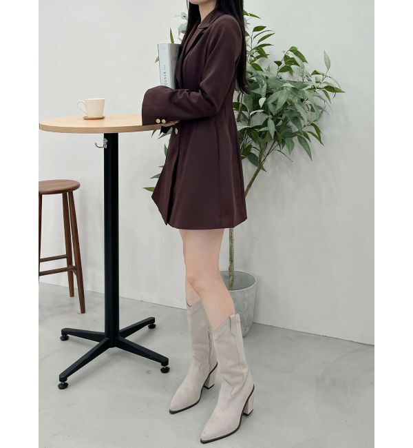 MERCURYDUO「2WAYフィットアンドフレアジャケットワンピース」|ワンピース|