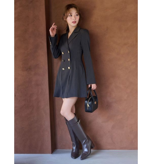 MERCURYDUO「2WAYフィットアンドフレアジャケットワンピース」|ワンピース|