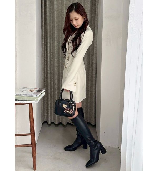 MERCURYDUO「2WAYフィットアンドフレアジャケットワンピース」|ワンピース|