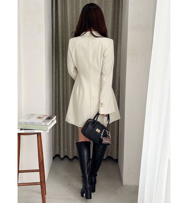 MERCURYDUO「2WAYフィットアンドフレアジャケットワンピース」|ワンピース|