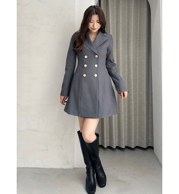 MERCURYDUO「2WAYフィットアンドフレアジャケットワンピース」|ワンピース|