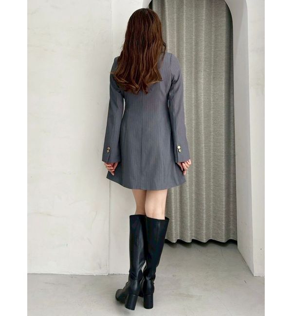 MERCURYDUO「2WAYフィットアンドフレアジャケットワンピース」|ワンピース|