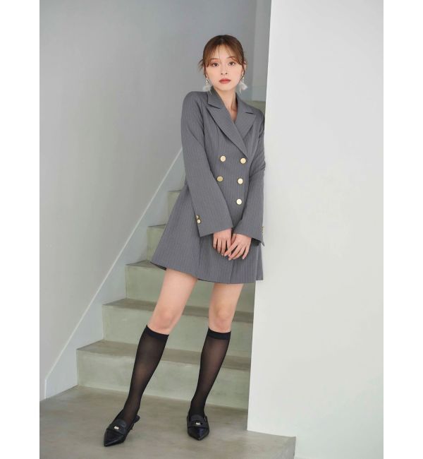 MERCURYDUO「2WAYフィットアンドフレアジャケットワンピース」|ワンピース|