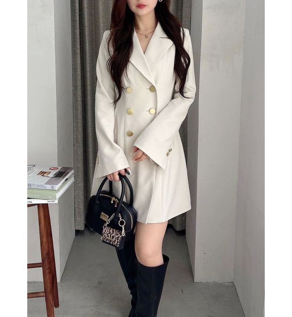 MERCURYDUO「2WAYフィットアンドフレアジャケットワンピース」|ワンピース|