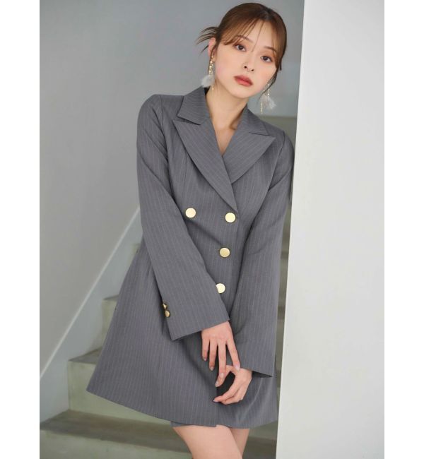 MERCURYDUO「2WAYフィットアンドフレアジャケットワンピース」|ワンピース|