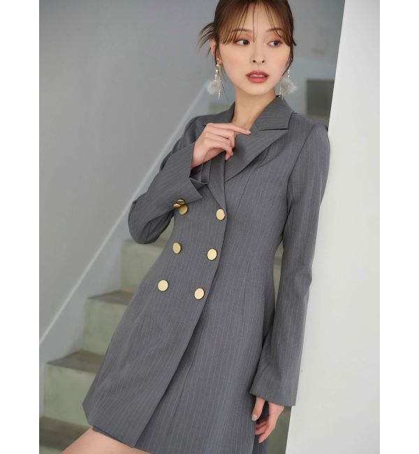 MERCURYDUO「2WAYフィットアンドフレアジャケットワンピース」|ワンピース|