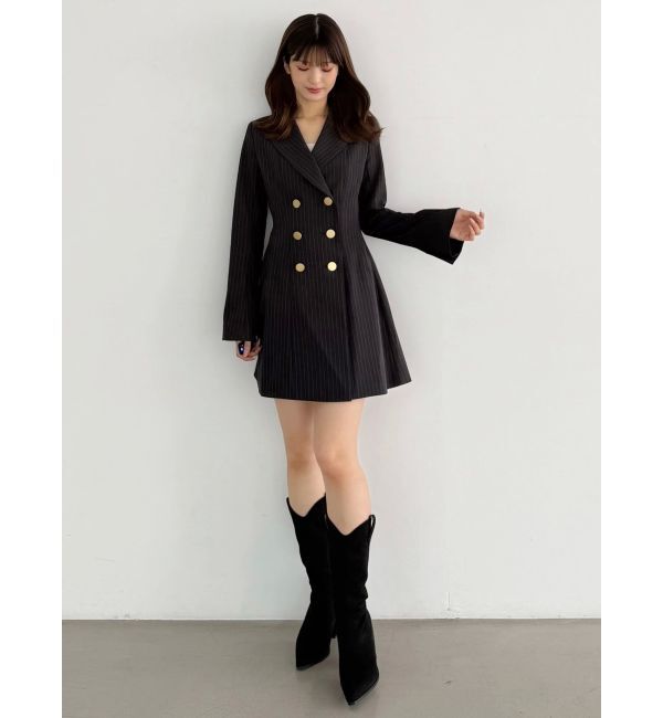 MERCURYDUO「2WAYフィットアンドフレアジャケットワンピース」|ワンピース|