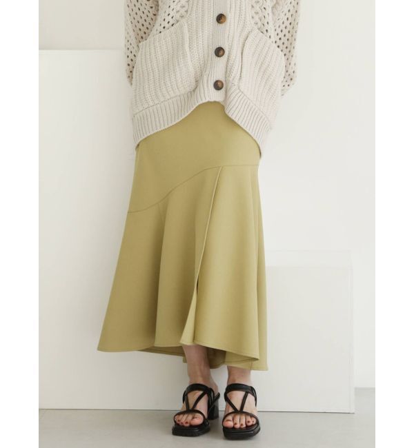 MURUA「アシメスリットマーメイドスカート」|スカート|カーキ
