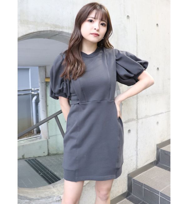 MURUA「サイドリブカットミニワンピース」|ワンピース|