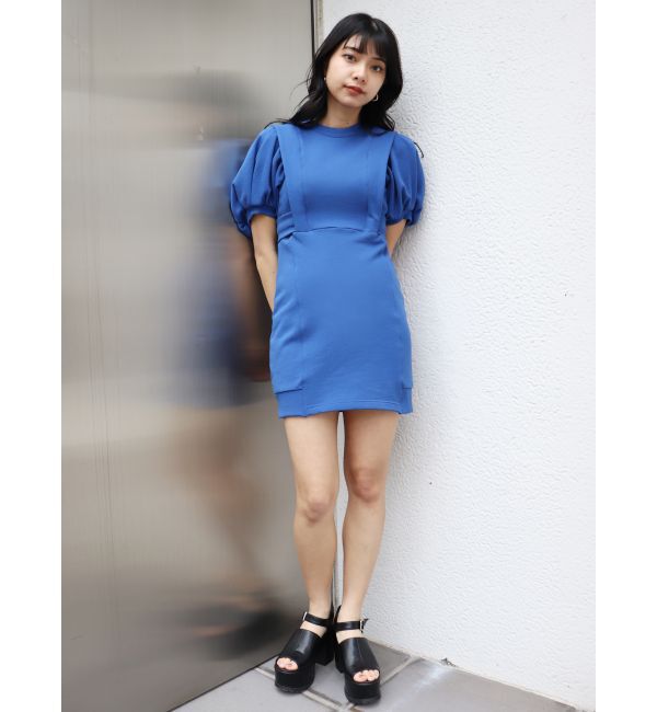 MURUA「サイドリブカットミニワンピース」|ワンピース|