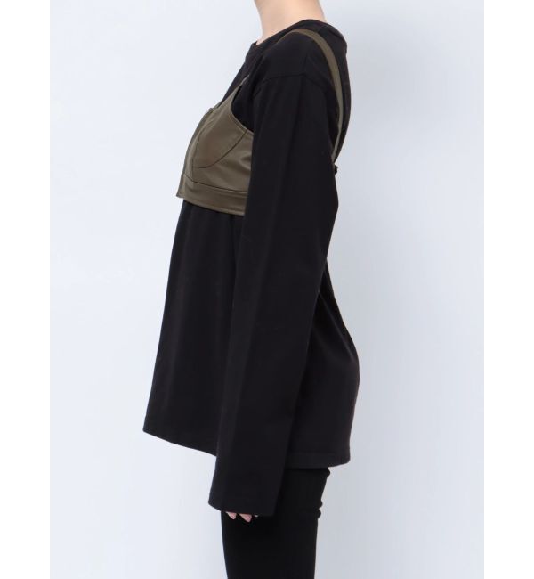 MURUA「フェイクレザービスチェ」|シャツ・ブラウス|