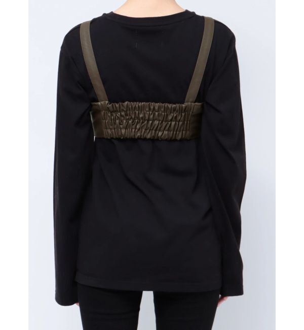 MURUA「フェイクレザービスチェ」|シャツ・ブラウス|