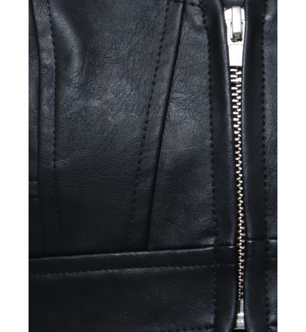 MURUA「フェイクレザービスチェ」|シャツ・ブラウス|