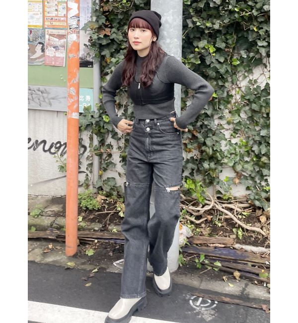 MURUA「フェイクレザービスチェ」|シャツ・ブラウス|