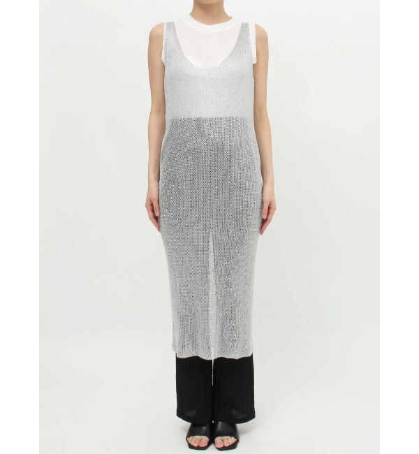 MURUA「メタリックメッシュロングワンピース」|ワンピース|