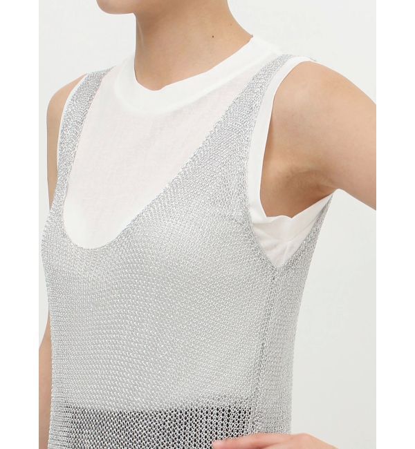 MURUA「メタリックメッシュロングワンピース」|ワンピース|