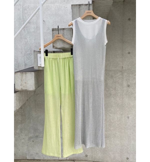 MURUA「メタリックメッシュロングワンピース」|ワンピース|