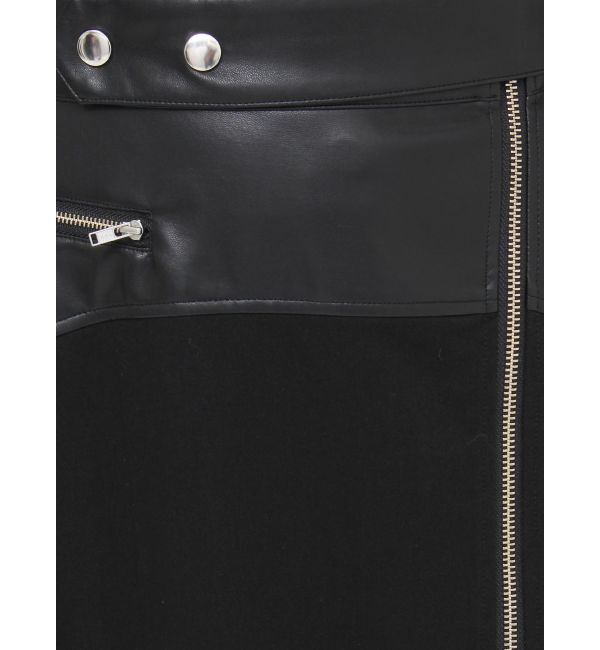 MURUA「スリットナローレザースカート」|スカート|
