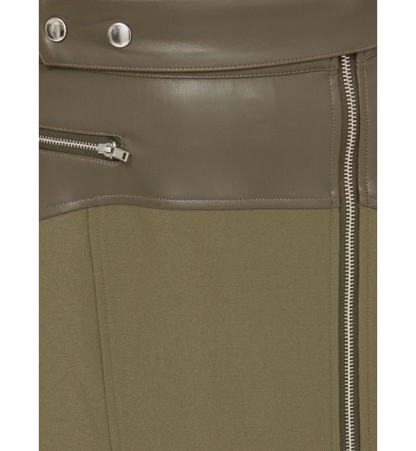 MURUA「スリットナローレザースカート」|スカート|