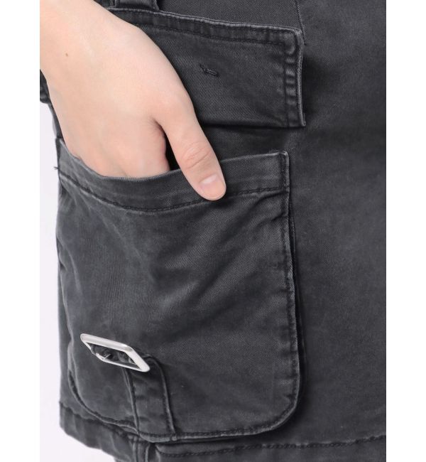 MURUA「ウォッシュカーゴスカートパンツ」|スカート|