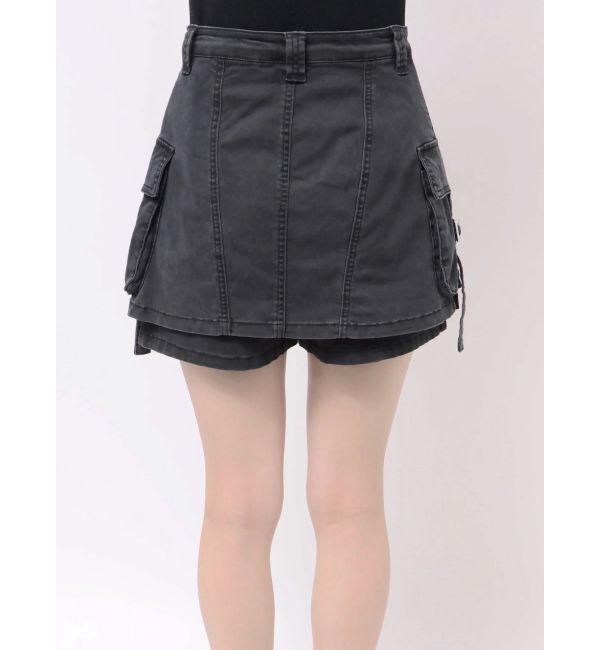 MURUA「ウォッシュカーゴスカートパンツ」|スカート|
