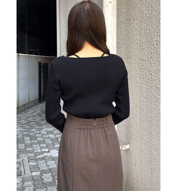 MURUA「ボレロライクストリングツイードニット」|ニット・セーター|