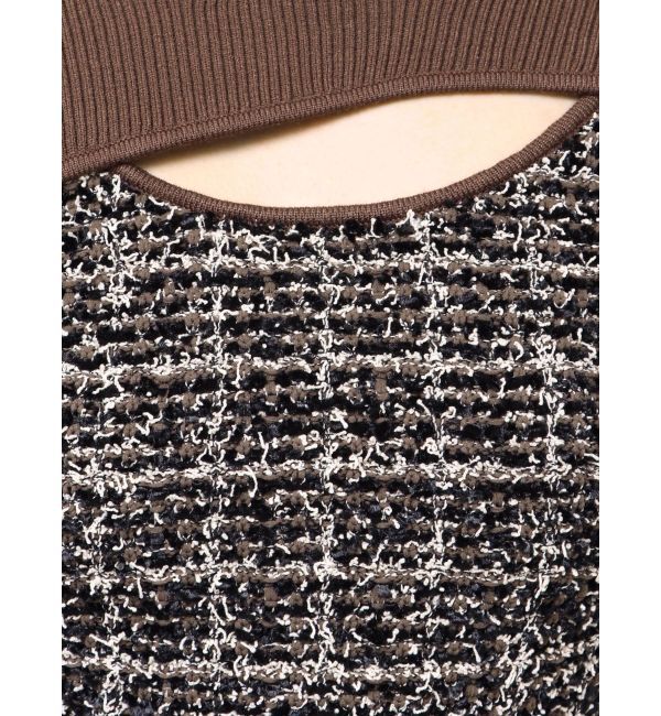 MURUA「ボレロライクストリングツイードニット」|ニット・セーター|