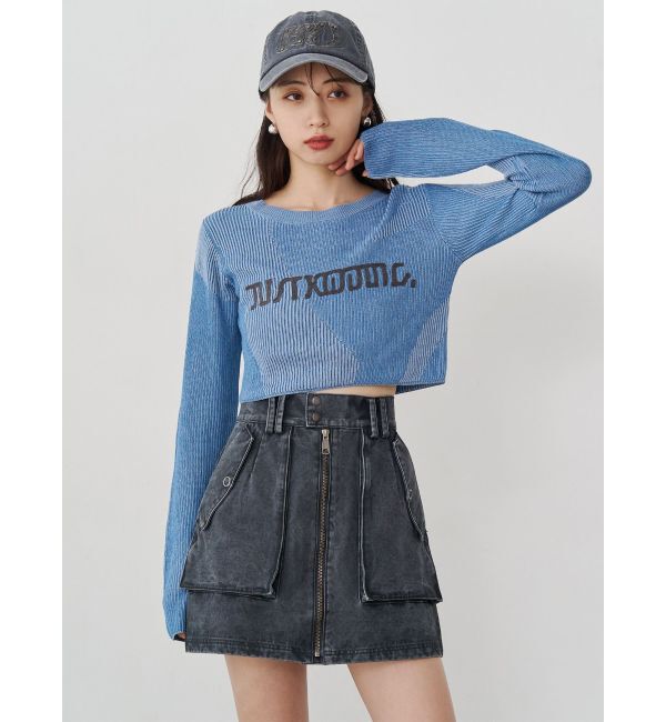 MURUA「フロントZIPアウトポケットミニスカート」|スカート|