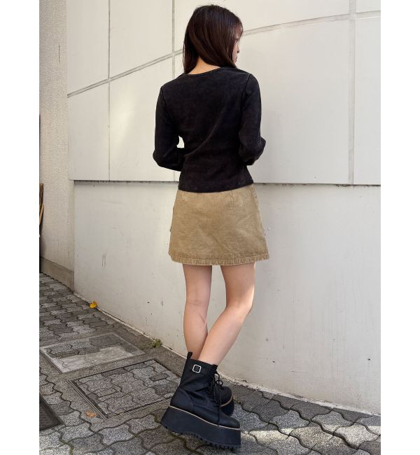 MURUA「フロントZIPアウトポケットミニスカート」|スカート|