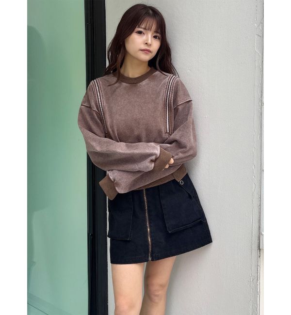 MURUA「フロントZIPアウトポケットミニスカート」|スカート|