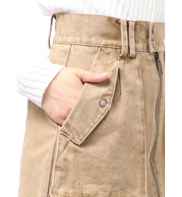 MURUA「フロントZIPアウトポケットミニスカート」|スカート|