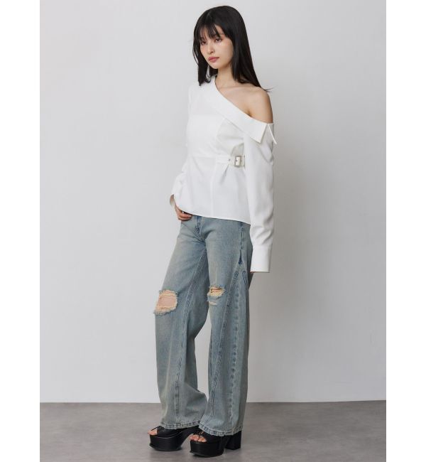 MURUA「ボウタイワンショルブラウス」|シャツ・ブラウス|